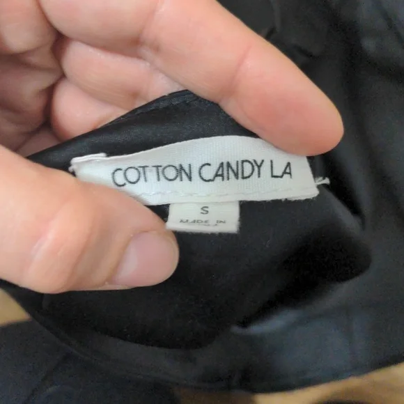 Cotton Candy LA - Size Small - Black one shoulder top - Picture 3 of 4